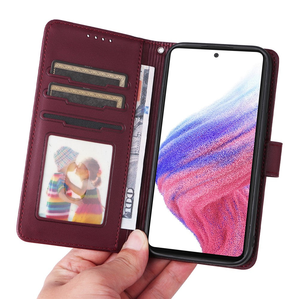 Samsung Galaxy A53 5G Magnetiskt Skal BETOPNICE Avtagbart PU-läderfodral med rem