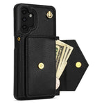 Til Samsung Galaxy A13 4G / 5G Cover Anti-fald PU Læder+TPU Kortholder Cover med Skulderrem