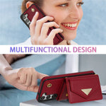 For Samsung Galaxy S23+ Case Organ Card Bag PU Leather+TPU Shell with Shoulder Strap