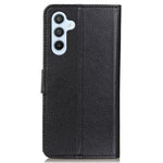 Til Samsung Galaxy A15 4G etui Litchi-tekstur læder telefoncover med tegnebogsstativ