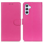 Til Samsung Galaxy A15 4G etui Litchi-tekstur læder telefoncover med tegnebogsstativ