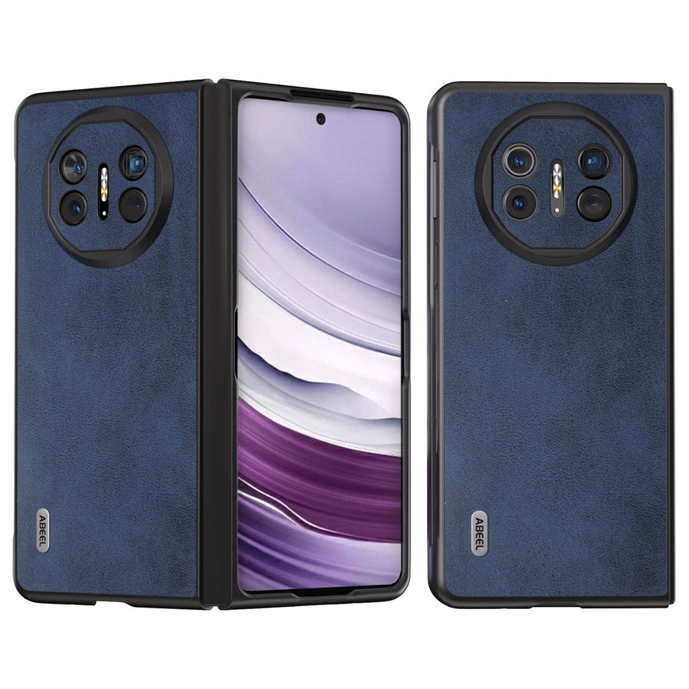 ABEEL For Huawei Mate X5 Case PU Leather+PC Cowhide Texture Protective Cover