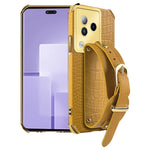 For Xiaomi Civi 3 5G Case 6D Electroplating Wristband PU Leather+TPU Cover