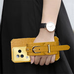 For Xiaomi Civi 3 5G Case 6D Electroplating Wristband PU Leather+TPU Cover