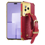 For Xiaomi Civi 3 5G Case 6D Electroplating Wristband PU Leather+TPU Cover