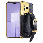 For Xiaomi Civi 3 5G Case 6D Electroplating Wristband PU Leather+TPU Cover