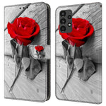 Samsung Galaxy A13 5G / A13 4G-beskyttende lædercover med flip-design