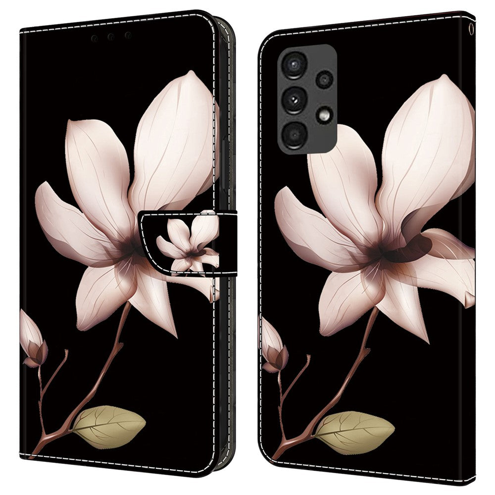 Samsung Galaxy A13 5G / A13 4G-beskyttende lædercover med flip-design