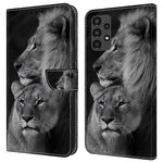 Samsung Galaxy A13 5G / A13 4G-beskyttende lædercover med flip-design