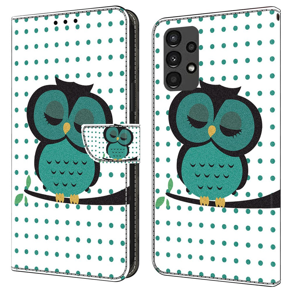 Samsung Galaxy A13 5G / A13 4G-beskyttende lædercover med flip-design