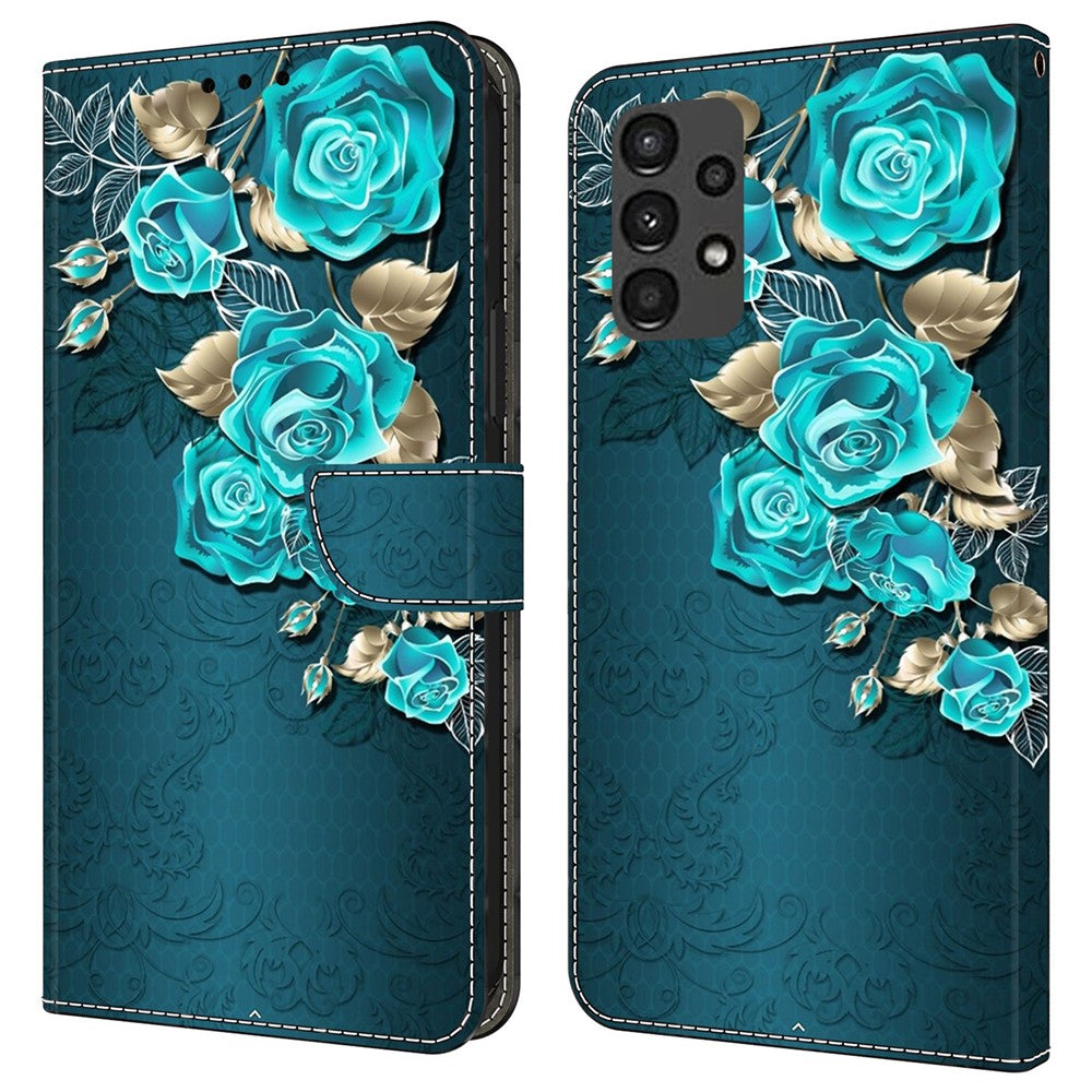Samsung Galaxy A13 5G / A13 4G-beskyttende lædercover med flip-design