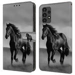 Samsung Galaxy A13 5G / A13 4G-beskyttende lædercover med flip-design