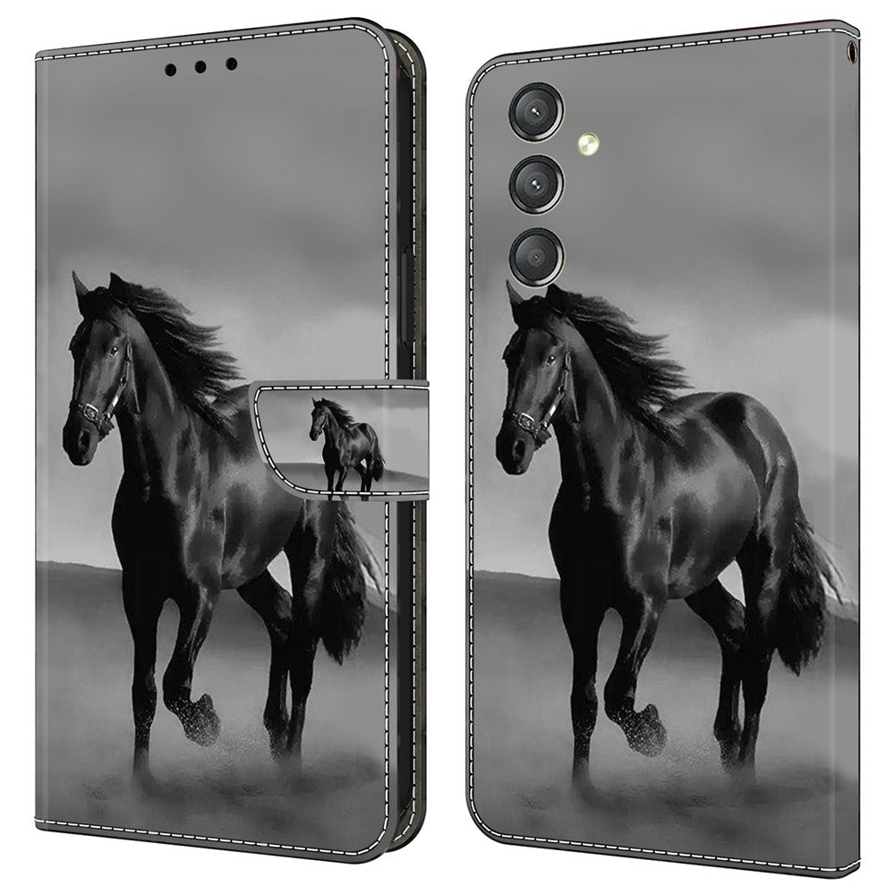 For Samsung Galaxy A24 4G (162.1 x 77.6 x 8.3mm) Case Shockproof Wallet Phone Cover