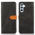 KHAZNEH Til Samsung Galaxy A15 4G Cover, PU-læder med koskindstekstur, stativfunktion