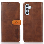 KHAZNEH Til Samsung Galaxy A15 4G Cover, PU-læder med koskindstekstur, stativfunktion