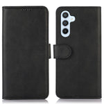 Til Samsung Galaxy A15 4G Cover, Lædercover med Kohudstekstur og Mobilholder
