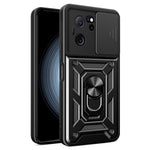 Xiaomi Redmi K60 Ultra / 13T / 13T Pro-skal med glidande linslock PC+TPU-mobilskal med stöd