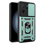 Xiaomi Redmi K60 Ultra / 13T / 13T Pro-skal med glidande linslock PC+TPU-mobilskal med stöd