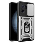 Xiaomi Redmi K60 Ultra / 13T / 13T Pro-skal med glidande linslock PC+TPU-mobilskal med stöd