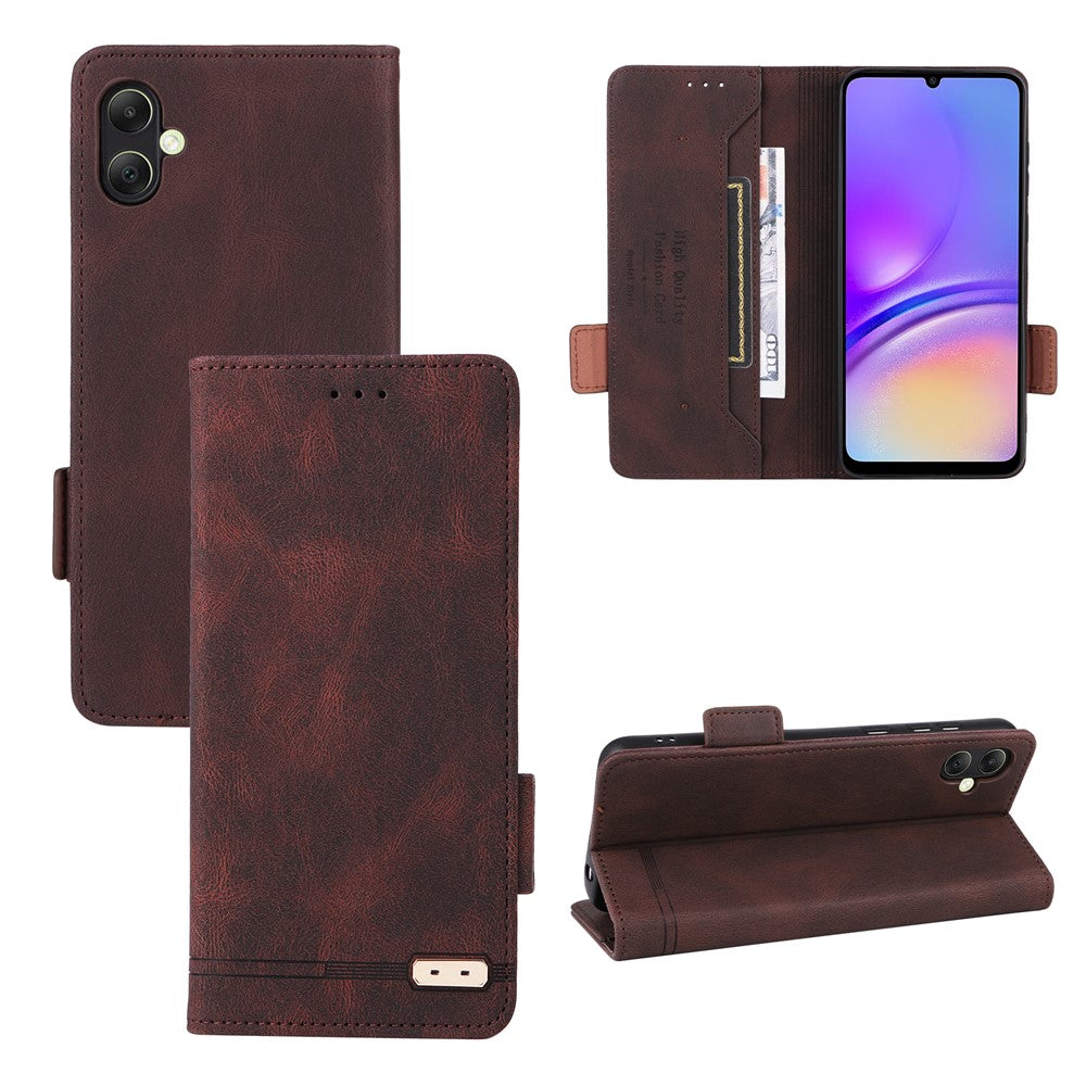 For Samsung Galaxy A05 4G Case PU Leather Stand Mobile Phone Wallet Cover