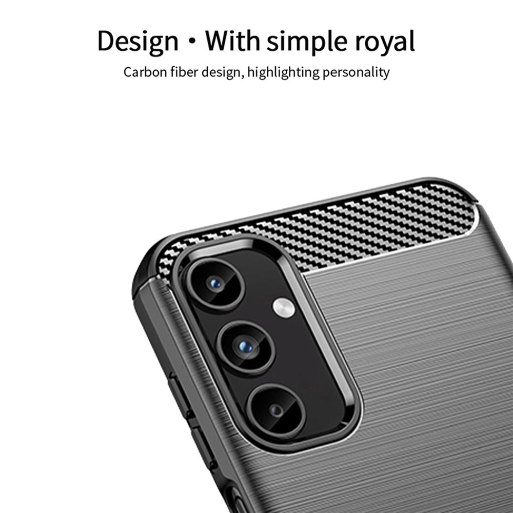 MOFI JK TPU Series-1 För Samsung Galaxy A15 4G Skal Kolfibertextur mobilskal TPU Skal