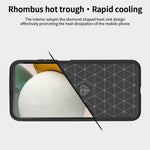 MOFI JK TPU Series-1 För Samsung Galaxy A15 4G Skal Kolfibertextur mobilskal TPU Skal
