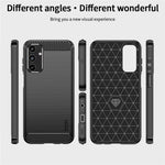 MOFI JK TPU Series-1 För Samsung Galaxy A15 4G Skal Kolfibertextur mobilskal TPU Skal