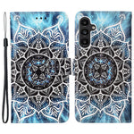 Til Samsung Galaxy A15 4G Lædercover med Rem og Kortholder, Mønstertryk, Telefonstativ-Cover