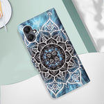 Til Samsung Galaxy A15 4G Lædercover med Rem og Kortholder, Mønstertryk, Telefonstativ-Cover