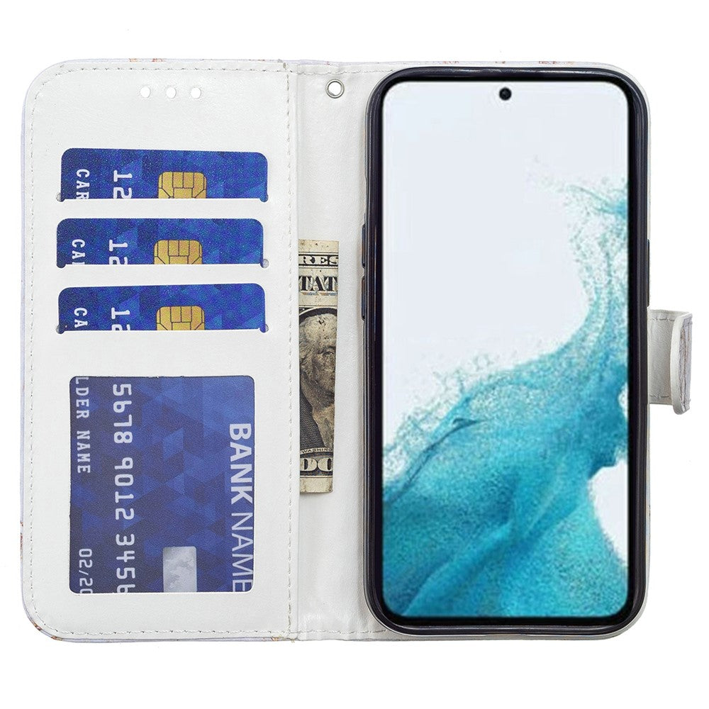 Til Samsung Galaxy A15 5G Cover Pung PU Læder Mønstertryk Telefoncover