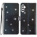 For Samsung Galaxy A15 5G Case PU Leather Wallet Glittery Phone Cover