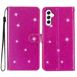 For Samsung Galaxy A15 5G Case PU Leather Wallet Glittery Phone Cover