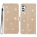 For Samsung Galaxy A15 5G Case PU Leather Wallet Glittery Phone Cover