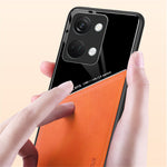 OnePlus Nord 3 5G / Ace 2V-skal Stoppsäkert PU-läderbelagt TPU+PC-mobilskal
