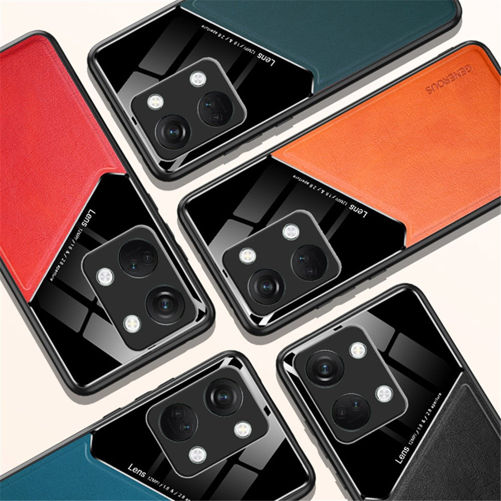 OnePlus Nord 3 5G / Ace 2V-skal Stoppsäkert PU-läderbelagt TPU+PC-mobilskal