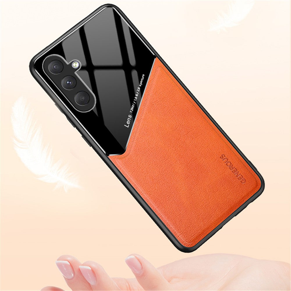 For Samsung Galaxy M54 5G / F54 5G Case Precise Cutout Leather Coated TPU+PC Phone Cover