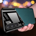 For Samsung Galaxy M54 5G / F54 5G Case Precise Cutout Leather Coated TPU+PC Phone Cover