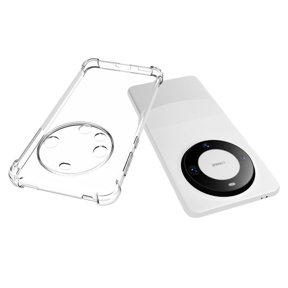For Huawei Mate 60 Pro Clear Case Reinforced Corner Anti-drop Phone TPU Cover