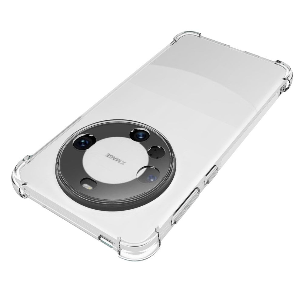 For Huawei Mate 60 Pro Clear Case Reinforced Corner Anti-drop Phone TPU Cover