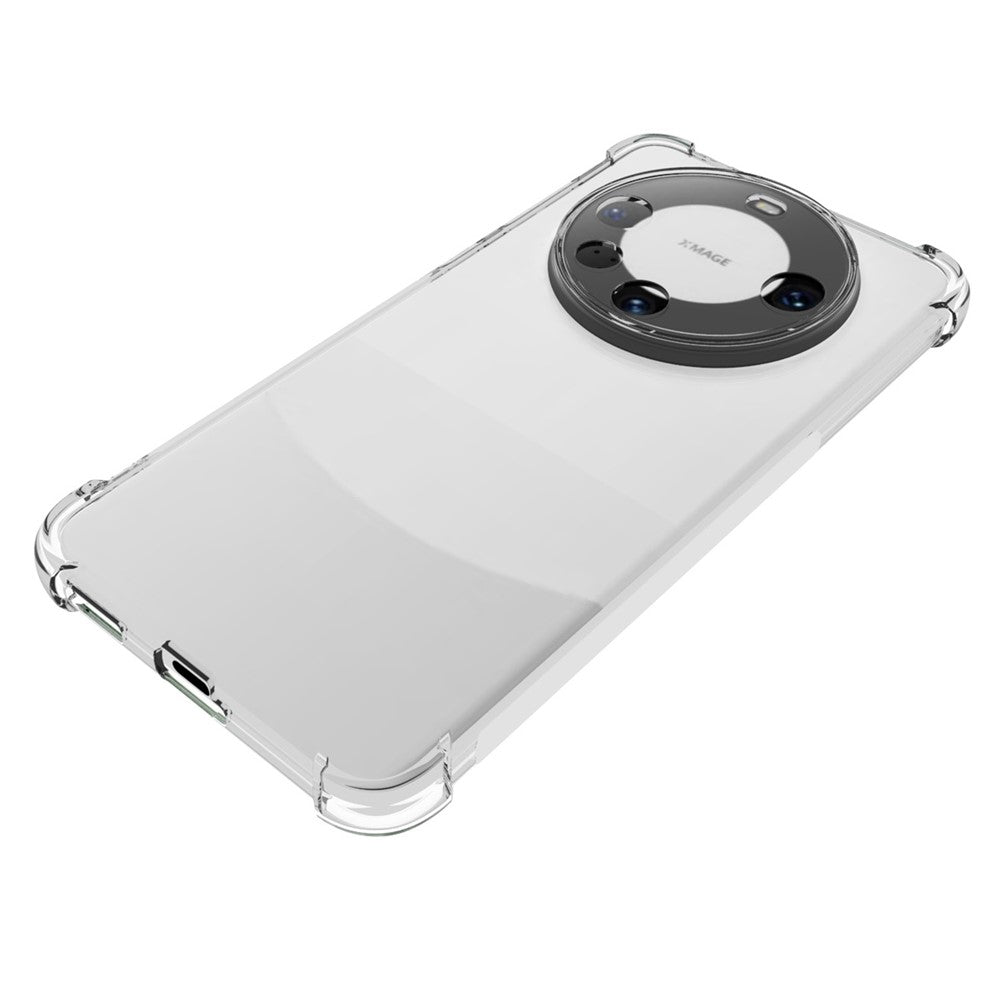 For Huawei Mate 60 Pro Clear Case Reinforced Corner Anti-drop Phone TPU Cover