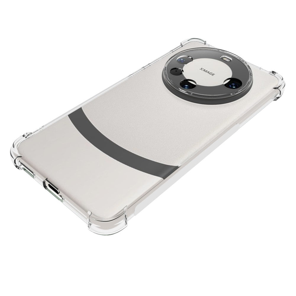 For Huawei Mate 60 Pro+ Case Transparent Non-slip TPU Phone Back Cover