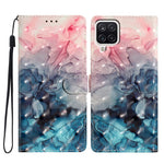 Samsung Galaxy A12 Plånboksfodral i PU-läder med 3D-mönster och rem