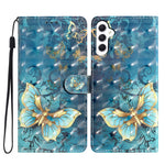 Til Samsung Galaxy A25 5G (Global) (161.0 x 76.5 x 8.3mm) Etui i PU-læder med 3D-mønster, flip-wallet telefoncover