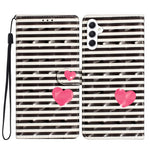 Til Samsung Galaxy A25 5G (Global) (161.0 x 76.5 x 8.3mm) Etui i PU-læder med 3D-mønster, flip-wallet telefoncover