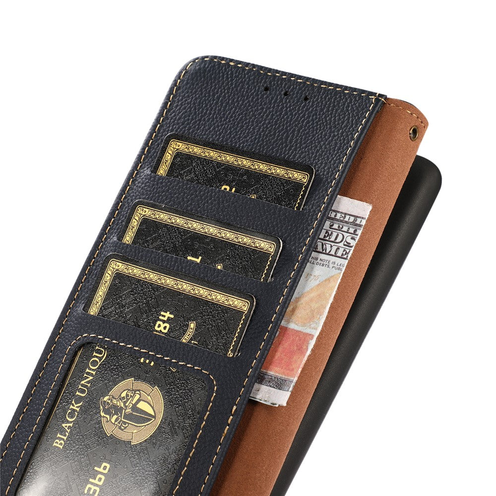KHAZNEH Til Samsung Galaxy A05 4G Etui Pung RFID-blokerende Ægte Koskind Telefoncover