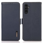 KHAZNEH For Samsung Galaxy A05s 4G Case Genuine Cow Leather Phone Cover Wallet Stand RFID Blocking Shell