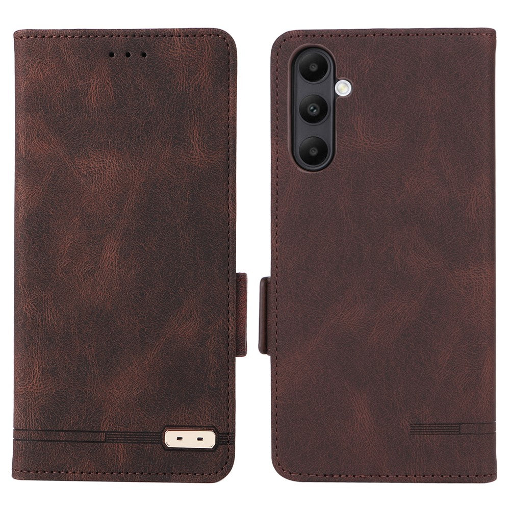For Samsung Galaxy A05s 4G Case Hardware Decor PU Leather Phone Cover