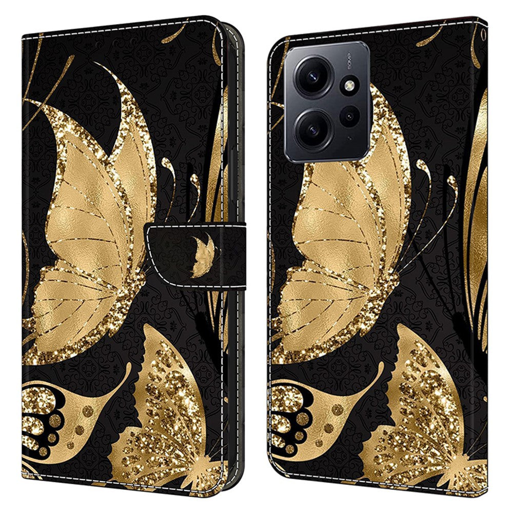 For Xiaomi Redmi Note 12 4G Case Shockproof Phone Case Leather Flip Wallet Cover