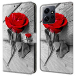 For Xiaomi Redmi Note 12 4G Case Shockproof Phone Case Leather Flip Wallet Cover