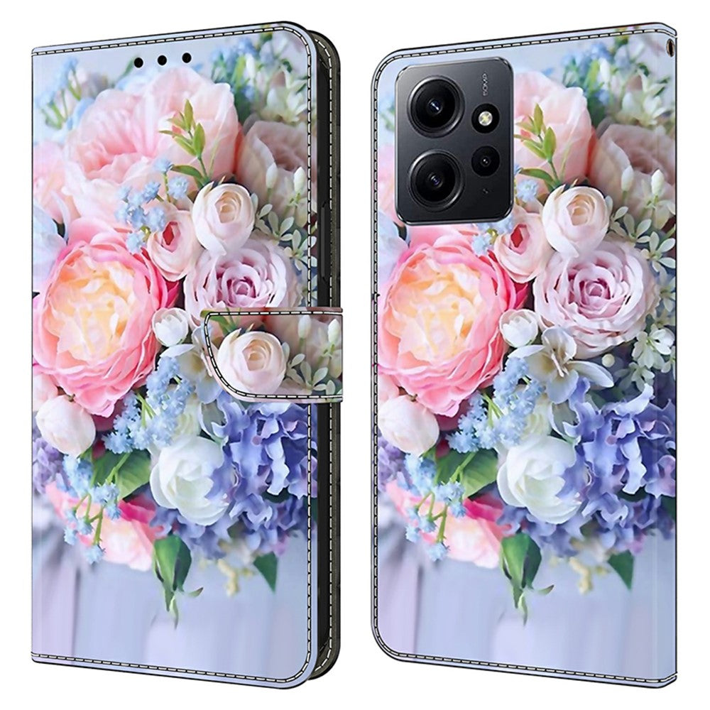 For Xiaomi Redmi Note 12 4G Case Shockproof Phone Case Leather Flip Wallet Cover